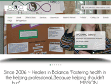 Tablet Screenshot of healersinbalance.com